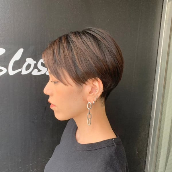 20代30代40代小顔ハンサムショートアッシュ