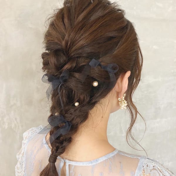 【Sourire 吉中真由美】編み下ろしリボンアレンジ☆