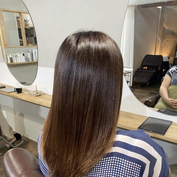髪質改善+リタッチカラー