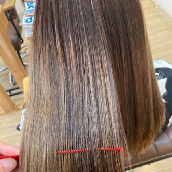 髪質改善データ (酸性縮毛矯正)