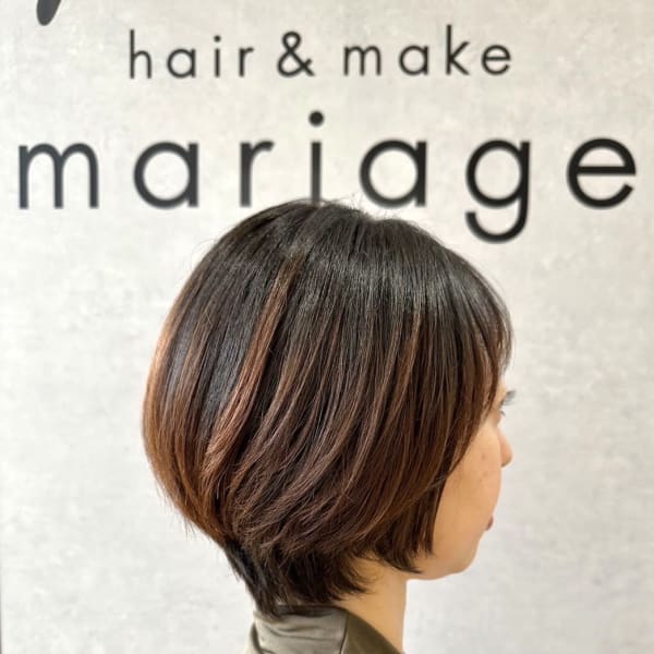大人綺麗めショートボブ|mariage 博多