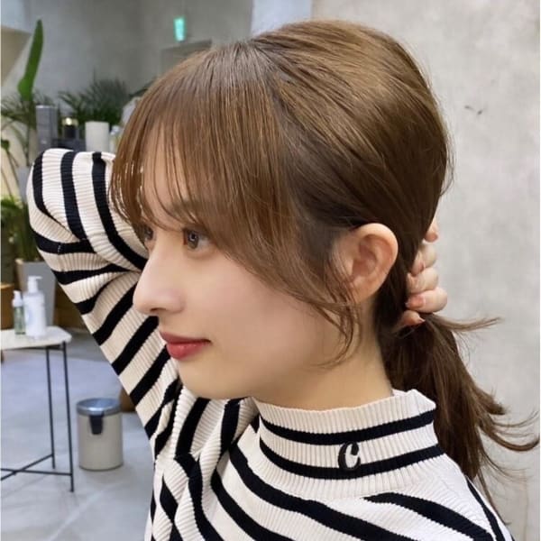 顔周りカット／フェイスレイヤー/レイヤーカット/韓国風