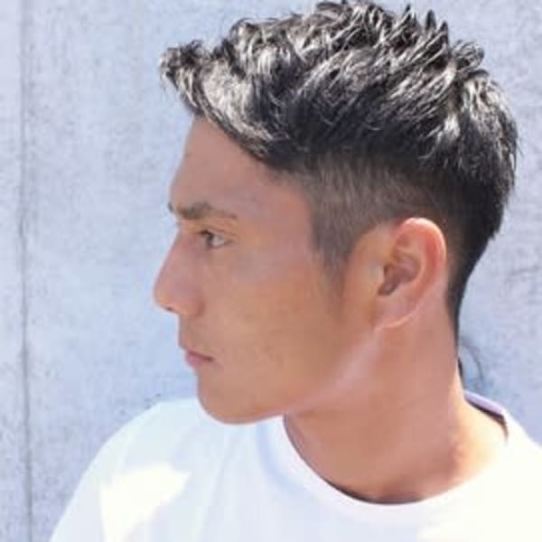 ツーブロック☆ビジカジ無造作ショートヘア|LAID BACK