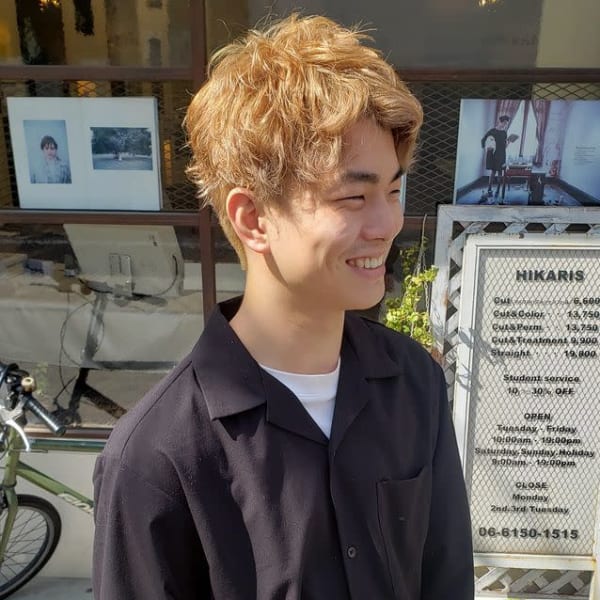 笑顔溢れるメンズハイトーン