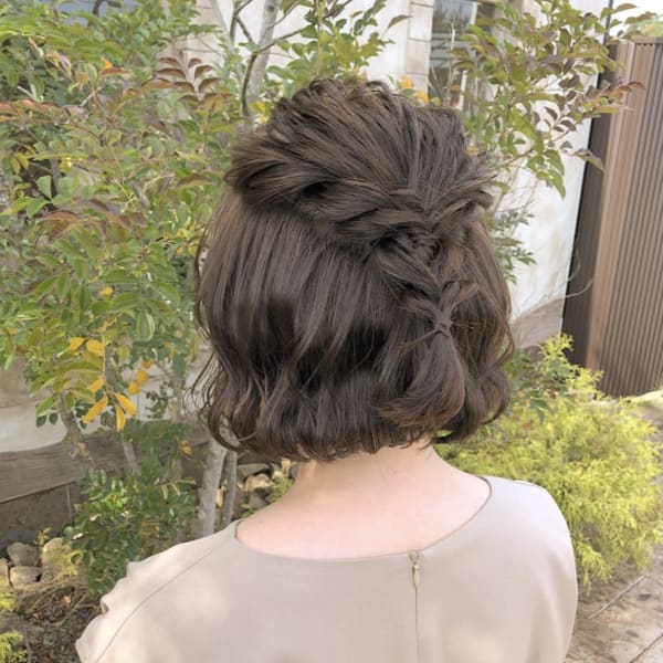 顎ラインボブのヘアアレンジ☆各務原