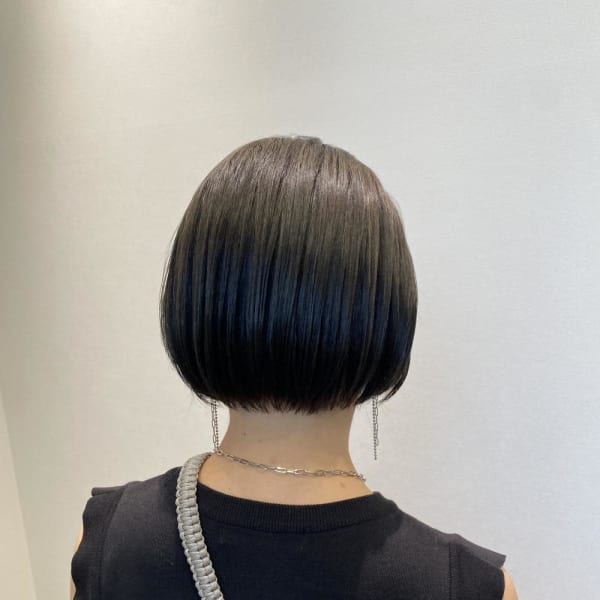 コンパクトにミニボブ|半個室 rire hair 千早店