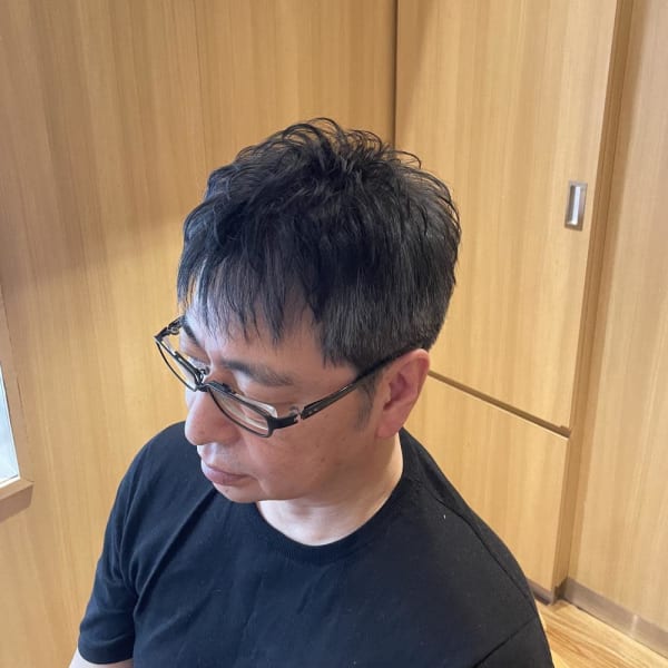 グレーヘア&パーマ