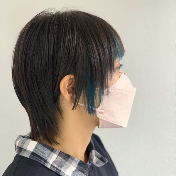 マッシュショート×フェイスフレーミング
