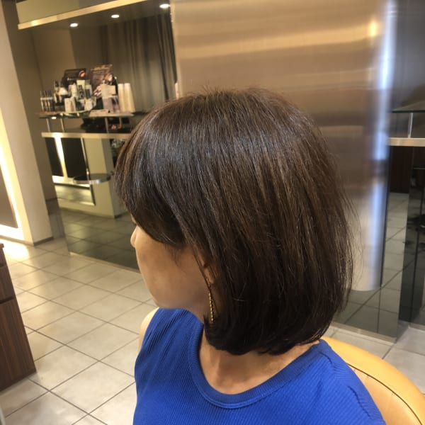 上品ボブスタイル（インスタグラムにビフォアのスタイルあり）|LUSSO