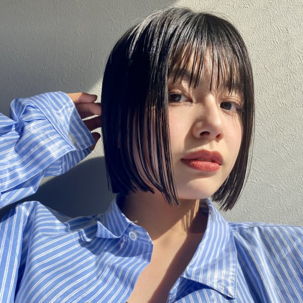 【福岡天神赤坂】20代30代/艶ボブ/ミニボブ/前髪あり