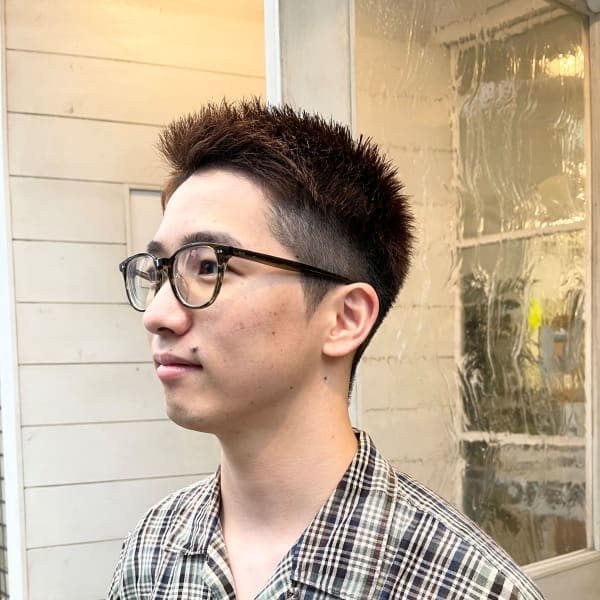 メンズ髪型ベリーショート刈り上げジェルワックススタイリング