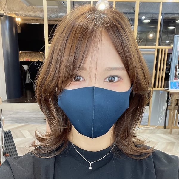 ミディアムレイヤー/大人ガーリー/ヘルシースタイル