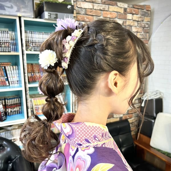 浴衣着付けヘアセット　只今キャンペーン中 ￥6,600