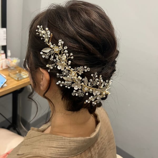 《三軒茶屋N°aria》パーティヘアアレンジ結婚式ヘアセット