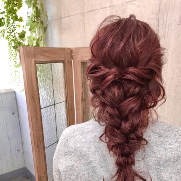 スーパーロングの編み下ろし