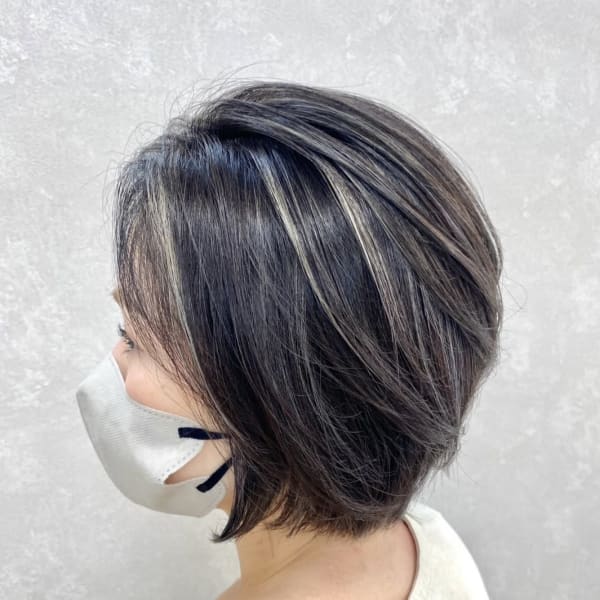 ブリーチハイライトリタッチ、コントラストハイライト