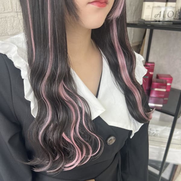 10代20代シールエクステインナーカラーハイライトカラー