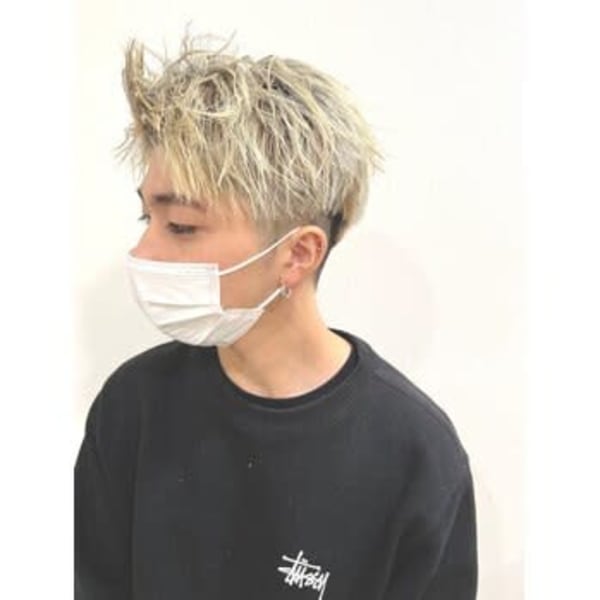 メンズカット×アップバング|soin de brace Fran 東花園店