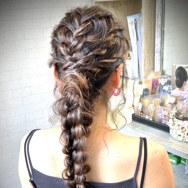 ヘアーセット　洋髪パーティヘアー