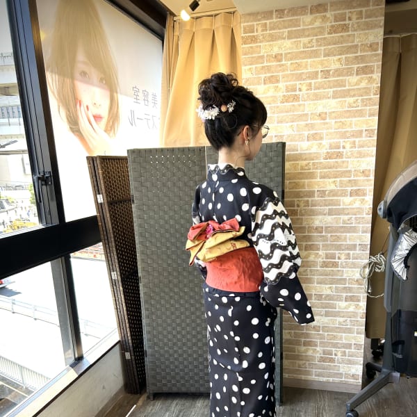 浴衣着付けヘアセット　只今キャンペーン中 ￥6,600