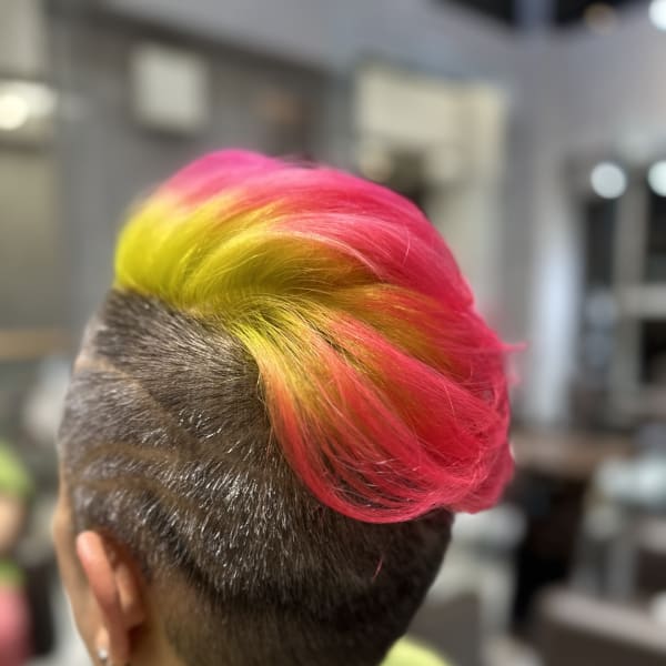 ネオンイエロー×ピンク