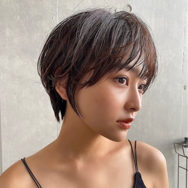 大人かわいい小顔ショート　20代30代40代　シースルーバン|ALICe by AFLOAT