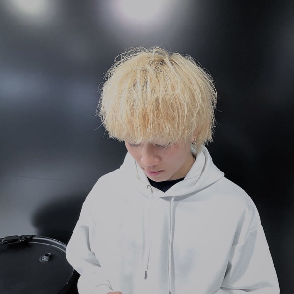 ダブルカラー×韓国マッシュ×ウルフ×ブリーチ×モード