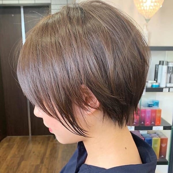 20代30代40代◎/ボブ/ミルクティーアッシュ