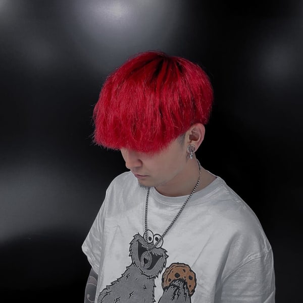 ダブルカラー×モード×韓国マッシュ×刈り上げ×ブリーチ