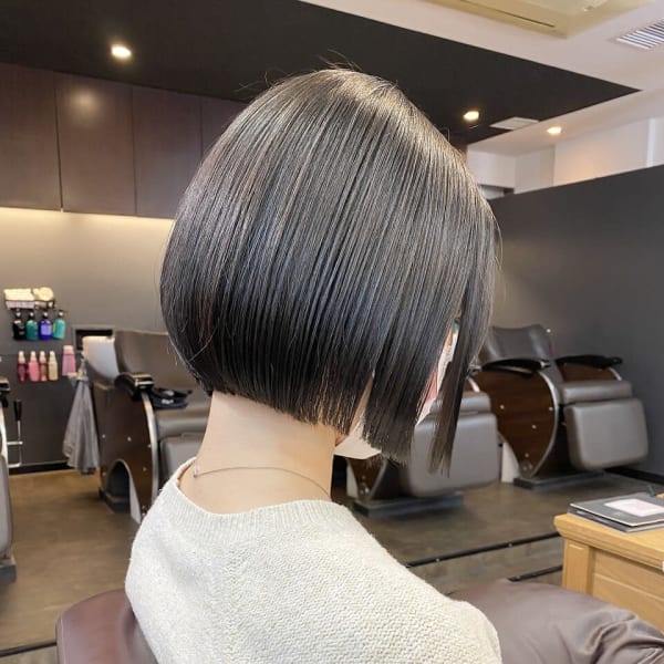 まとまるボブ/黒髪ボブ/ワンレンボブ/ヘルシースタイル |Lila by AFLOAT