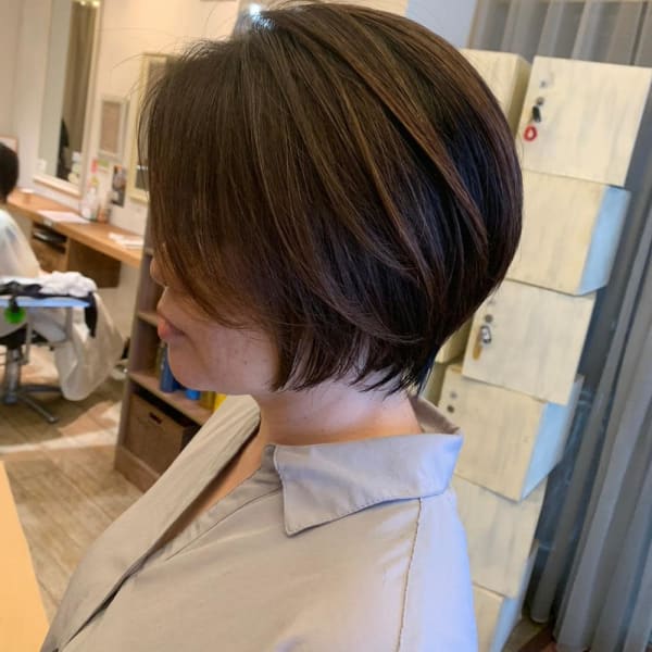 20代30代40代小顔ハンサムショートアッシュブルーブラック