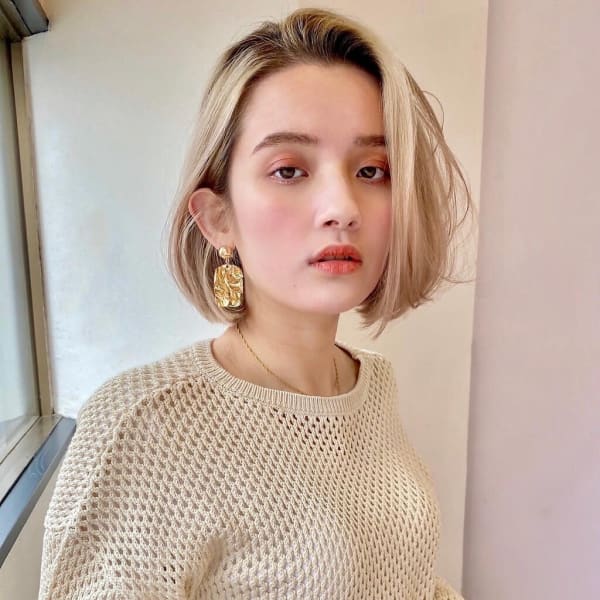 かきあげバングのワンレンボブ|Lila by AFLOAT