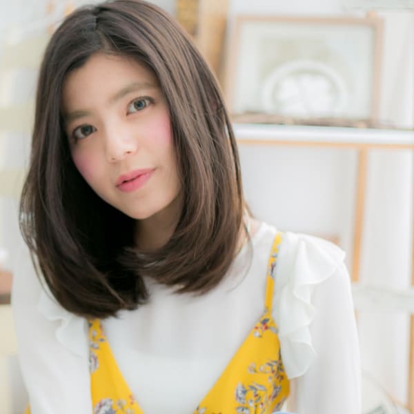 大人かわいい黒髪ダークアッシュ小顔レイヤー アッシュブラック