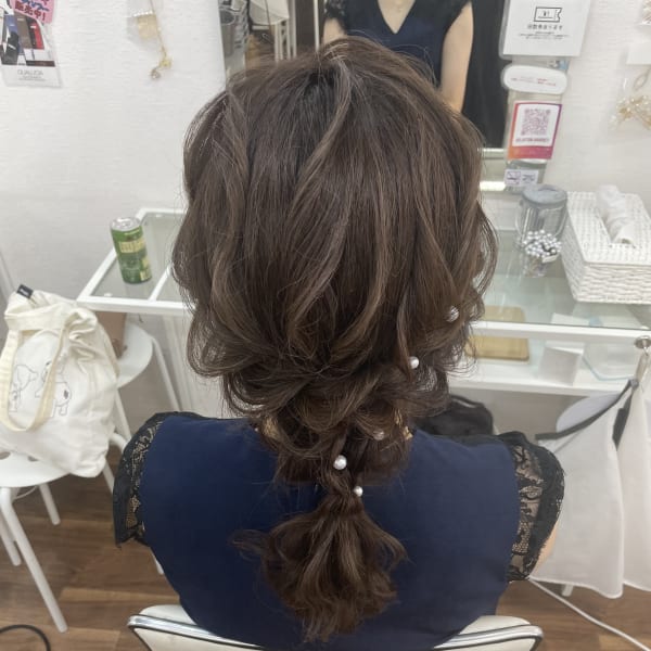 ゆるふわ編みおろしスタイル♪