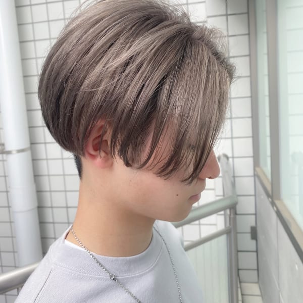 ホワイトベージュカラー/メンズカット/ハイトーン/ブリーチ|Nouvelle Vallee