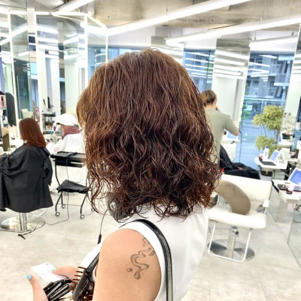 スパイラルパーマ