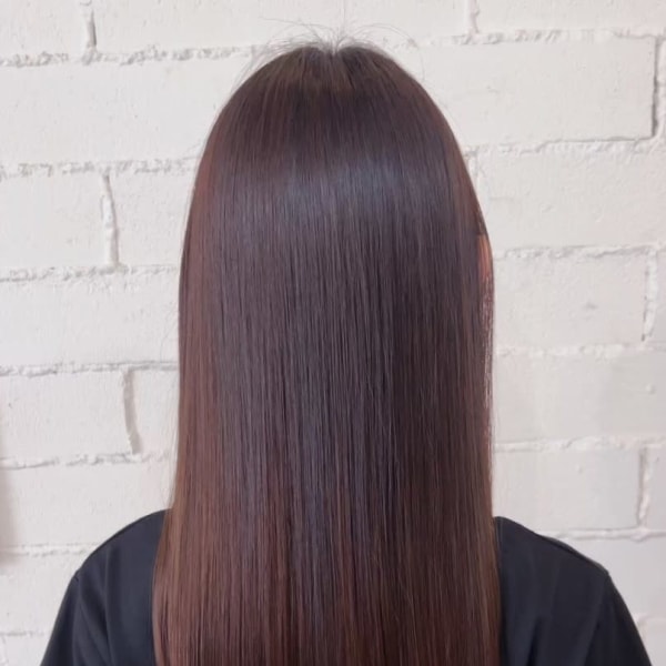 髪質改善　縮毛矯正　チョコレートカラー　ストレート|atelier mim