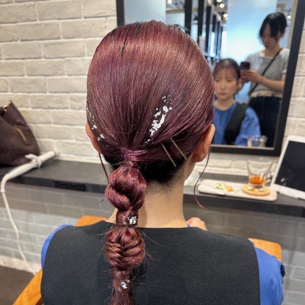 結婚式御呼ばれヘアスタイル