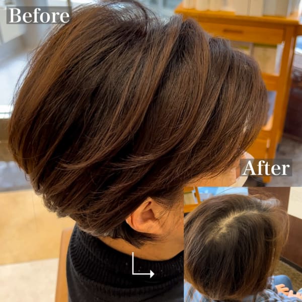 ぱっくり割れを解消、根元に立ち上がりをつける【プリカール】