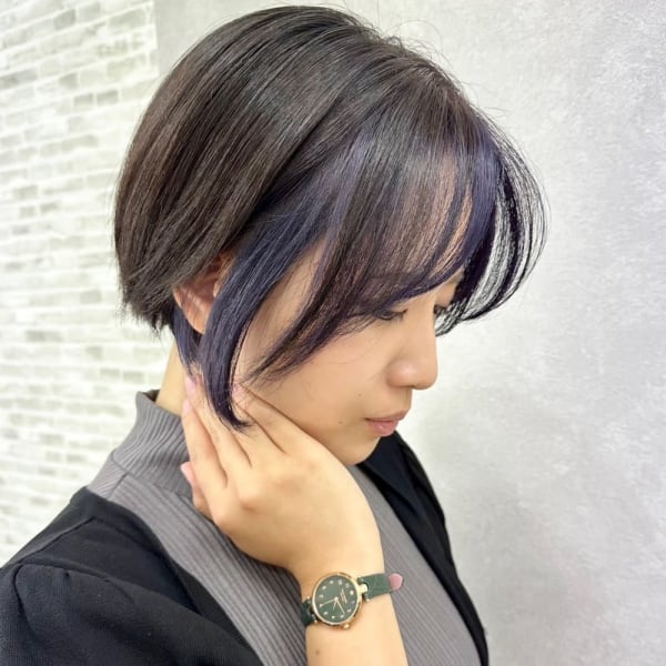 フェイスフレーミング×ショートボブ|full bloom