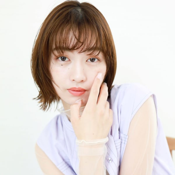 【tetote江坂】大人可愛いピンクベージュマチルダボブ