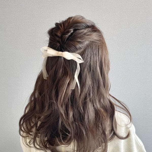 《kitin吉祥寺》グレージュ ハーフアップセット