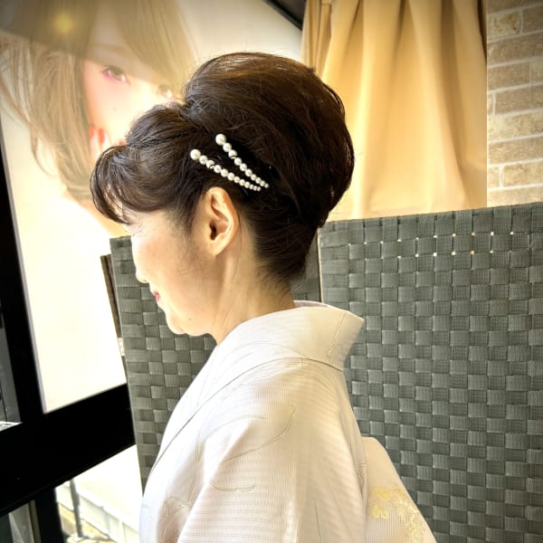 訪問着着付け&ヘアセット 夏着物 絽