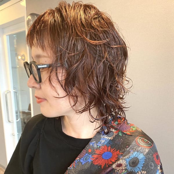 《kitin吉祥寺》ウルフ パーマ クリア オレンジ