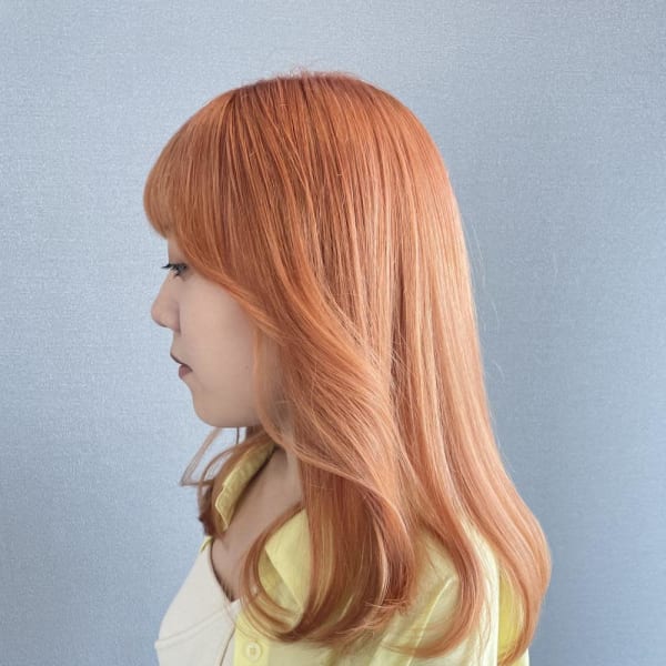 《kitin吉祥寺》ハイトーンオレンジ レイヤーロング
