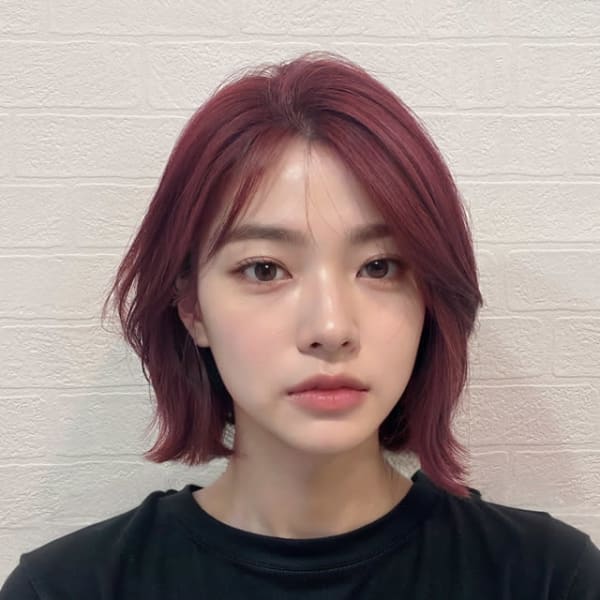 ピンク　ショート　レイヤー|CASSINI