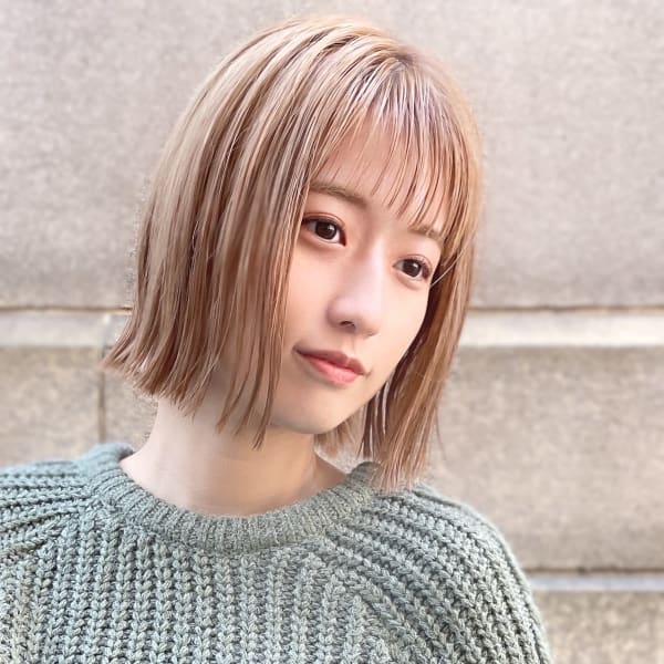 ぱつっとボブ［20代30代40代大人可愛い］|LaBless 天王寺 SmartSalon オージュア認定サロン 髪質改善/ヘッドスパ