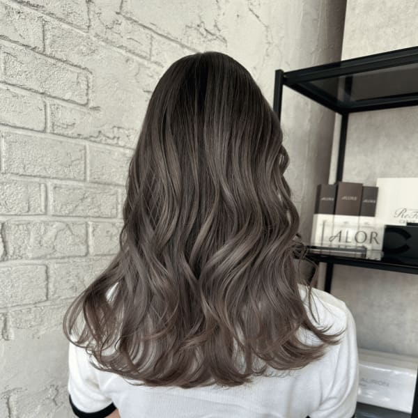 バレイヤージュブランジュミディアムカール2294