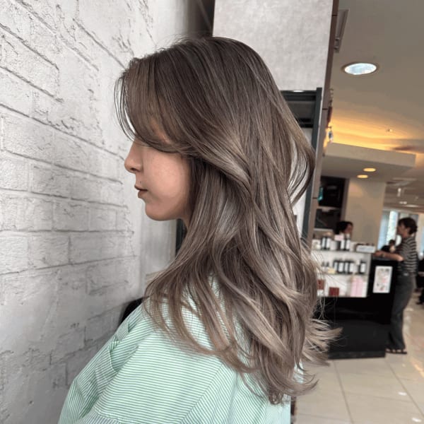 バレイヤージュブランジュミディアムカール2291