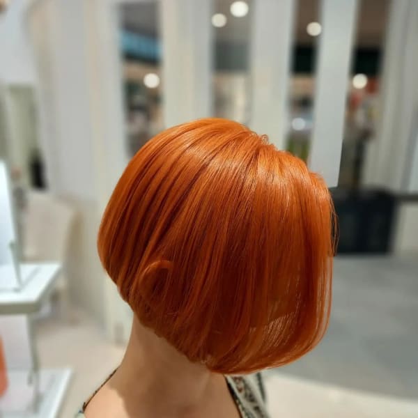 ブリーチ×オレンジカラー